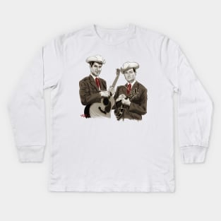 Jim & Jesse - An illustration by Paul Cemmick Kids Long Sleeve T-Shirt